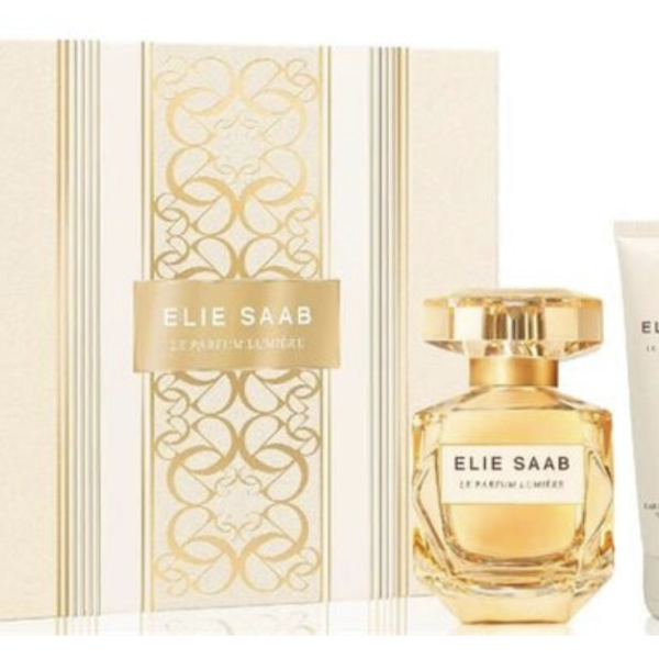 Elie Saab Le Parfum Lumiere 50ml Eau De Parfum Spray & 75ml Body Lotion Gift Set